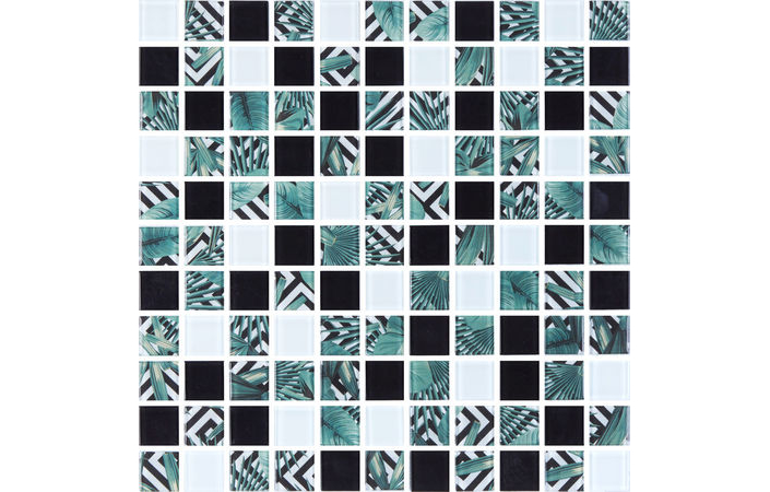 Мозаика GMP 0825021 С3 Print 24-White-Black 300×300x8 Котто Керамика - Зображення d0067-gmp-0825021.jpg