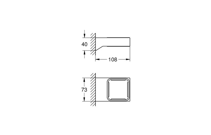 Тримач Selection Cube (40865000), Grohe - Зображення d05d5-4986.jpg
