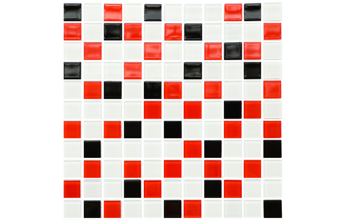 Мозаїка GM 4007 C3 Black-Red M-White 300x300x4 Котто Кераміка - Зображення d2ec8-gm-4007-c3-black-red-m-white.jpg