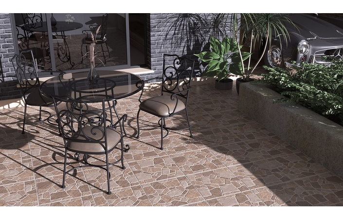 Плитка керамогранітна Cortile коричневий 400x400x8 Golden Tile - Зображення e83ed-0006771001572257290.jpg