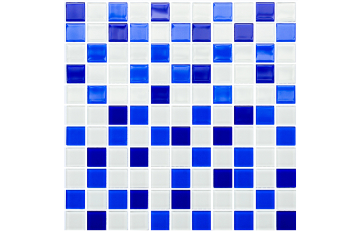 Мозаїка GM 4033 C3 Cobalt D-Cobalt M-White 300x300x8 Котто Кераміка - Зображення 1