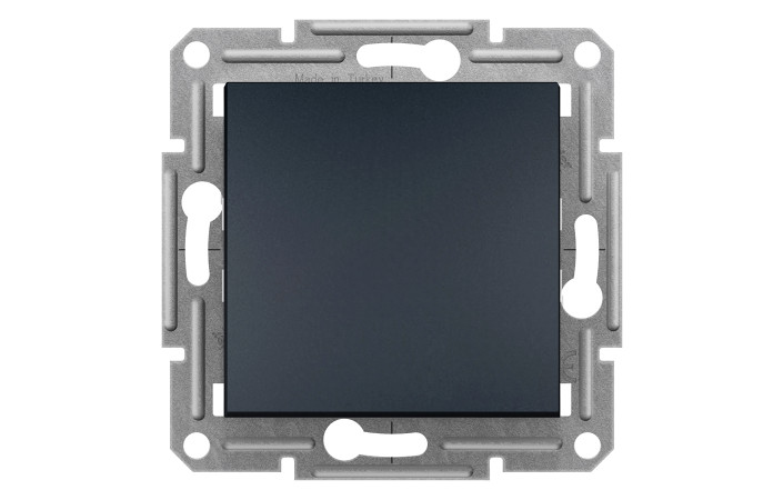 ВИМИКАЧ ДВУХПОЛЮСНИЙ САМОЗАЖИМНИЙ ASFORA АНТРАЦИТ - Зображення shnider_EPH0200171_Face.jpg