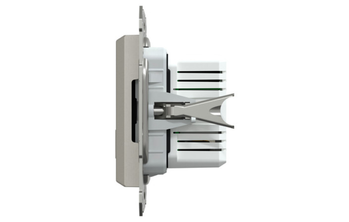 Подвійний зарядний пристрій USB, Asfora, тип A+C, 21 Вт, механізм з супортом, бронза - Зображення shnider_EPH2700569_IOP-R_CL.jpg