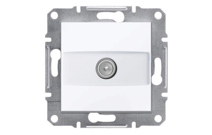 TV розетка кінцева, білий, Asfora, без рамки - Зображення shnider_EPH3270121.jpg