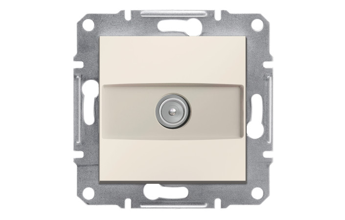 TV розетка кінцева, кремовий, Asfora, без рамки - Зображення shnider_EPH3270123.jpg