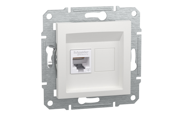 Розетка RJ45, тип UTP, категорія 6, білий, Asfora, без рамки - Зображення shnider_EPH4770121_IOP-Def_CL.jpg