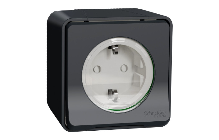 IP55 розетка з заземленням та шторками IP55 Mureva Styl, чорна - Зображення shnider_MUR36034_IoPdef_PMP19.jpg