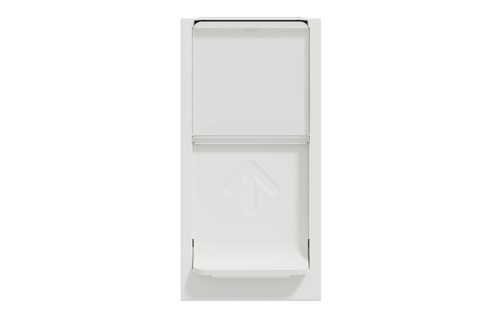 Розетка комп'ютерна RJ45, одинарна категорія 6 STP, 1 модуль білий - Зображення shnider_NU341618_IOP-front_WD19.jpg