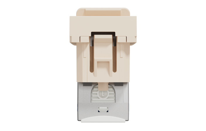 Розетка комп'ютерна RJ45, категорія 6 STP, 1 модуль, бежева Unica New Studio - Зображення shnider_NU341644_IOP-bot_CL.jpg