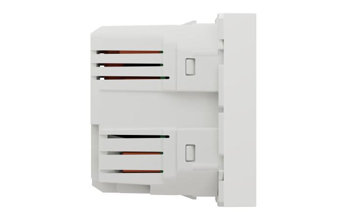 Розетка USB подвійна 2.1А 2 модулі білий - Зображення shnider_NU341818_IOP-left_WD19.jpg