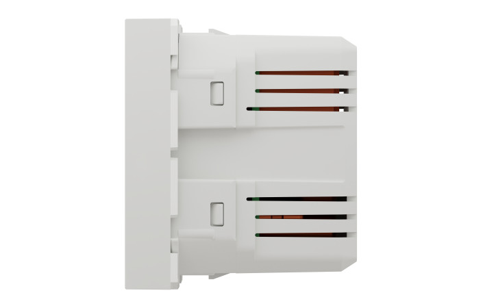 Розетка USB подвійна 2.1А 2 модулі білий - Зображення shnider_NU341818_IOP-right_WD19.jpg