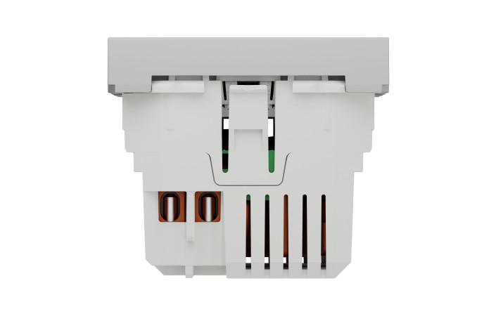Розетка USB подвійна 2.1А 2 модулі алюміній - Зображення shnider_NU341830_IOP-bottom_WD19.jpg