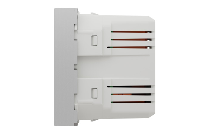 Розетка USB подвійна 2.1А 2 модулі алюміній - Зображення shnider_NU341830_IOP-right_WD19.jpg