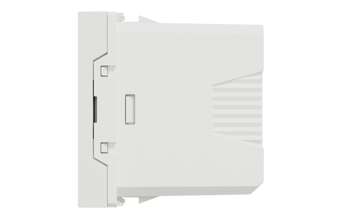 USB-коннектор 1 модуль білий - Зображення shnider_NU342918_IOP-R_WD.jpg