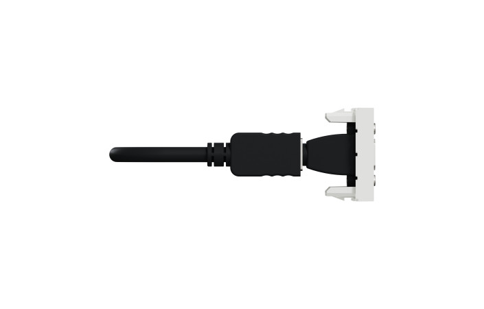 Розетка HDMI, 1 модуль білий - Зображення shnider_NU343018_IOP-left_WD19.jpg