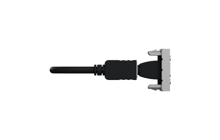 Розетка HDMI, 1 модуль алюміній - Зображення shnider_NU343030_IOP-left_WD19.jpg