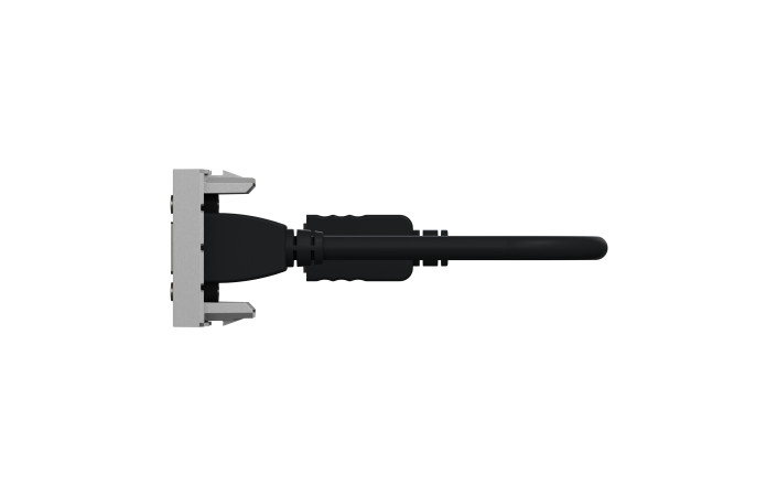 Розетка HDMI, 1 модуль алюміній - Зображення shnider_NU343030_IOP-right_WD19.jpg