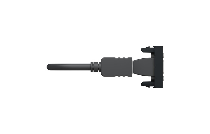 Розетка HDMI, 1 модуль антрацит - Зображення shnider_NU343054_IOP-left_WD19.jpg