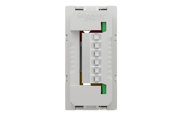 Розетка 3 RCA, 1 модуль білий - Зображення shnider_NU343118_IOP-back_WD19.jpg