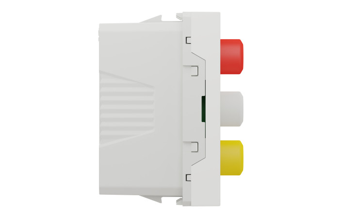 Розетка 3 RCA, 1 модуль білий - Зображення shnider_NU343118_IOP-left_WD19.jpg