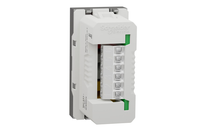 Розетка 3 RCA, 1 модуль алюміній - Зображення shnider_NU343130_IOP-default_back_WD19.jpg