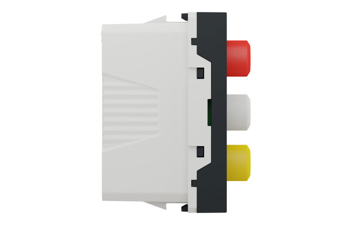 Розетка 3 RCA, 1 модуль антрацит - Зображення shnider_NU343154_IOP-left_WD19.jpg