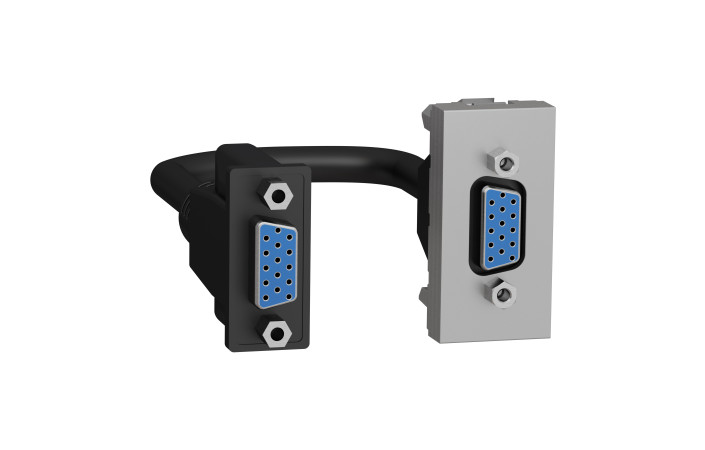 Розетка HD15 female (VGA) 1 модуль алюміній - Зображення shnider_NU343230_IOP-default_WD19.jpg