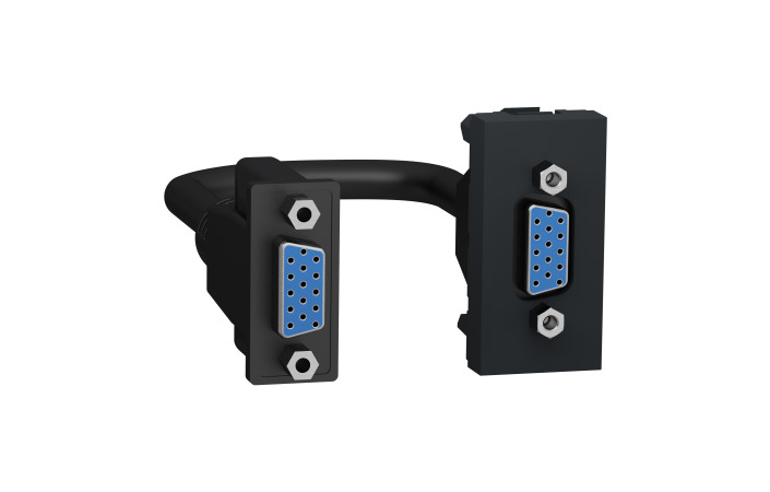 Розетка HD15 female (VGA) 1 модуль антрацит - Зображення shnider_NU343254_IOP-default_WD19.jpg