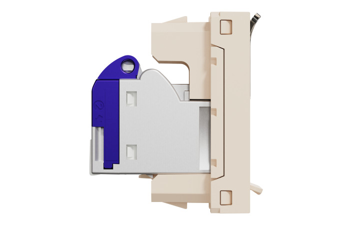 Розетка комп'ютерна RJ45, категорія 6 FTP, 1 модуль, бежева Unica New Studio - Зображення shnider_NU344844_IOP-L_CL.jpg