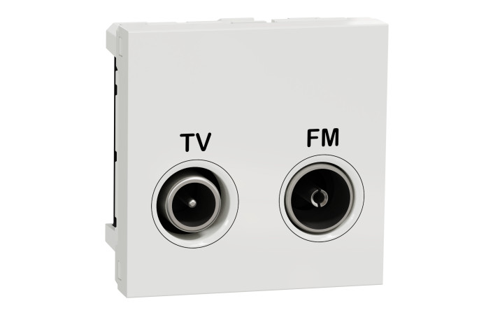 Розетка R-TV SAT прохідна,  2 модуля біля - Зображення shnider_NU345218_IOP-default_WD19.jpg