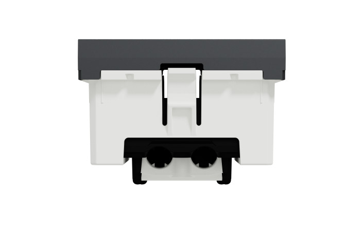 Розетка R-TV SAT прохідна,  2 модуля антрацит - Зображення shnider_NU345254_IOP-bottom_WD19.jpg