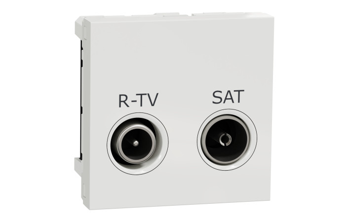 Розетка R-TV SAT одинарна, 2 модулі білий - Зображення shnider_NU345418_IOP-default_WD19.jpg