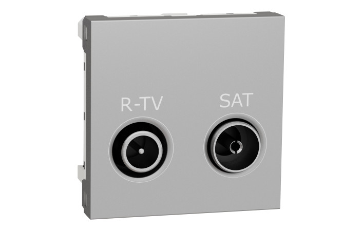 Розетка R-TV SAT одинарна, 2 модулі алюміній - Зображення shnider_NU345430_IOP-default_WD19.jpg