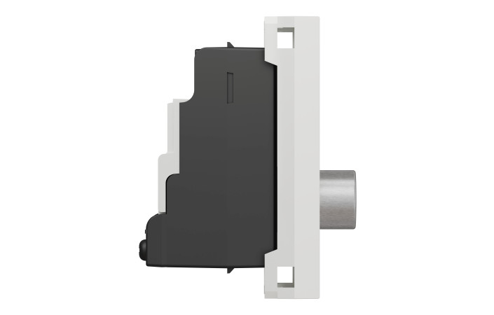 Розетка TV одинарна, 1 модуль білий - Зображення shnider_NU346118_IOP-left_WD19.jpg