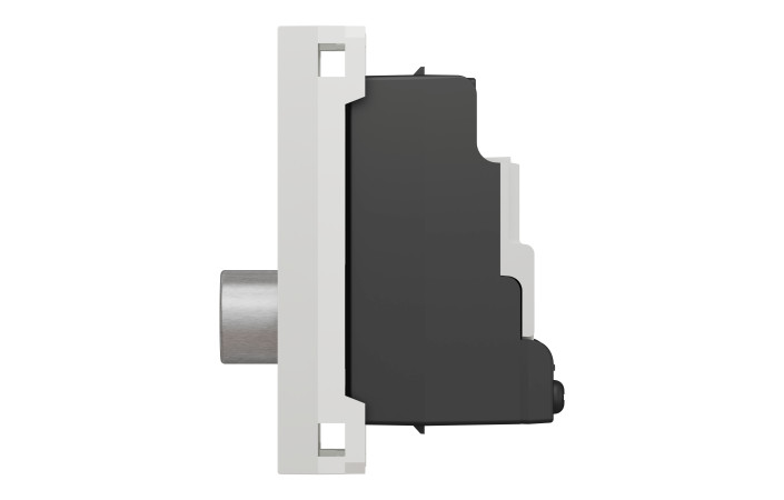 Розетка TV одинарна, 1 модуль білий - Зображення shnider_NU346118_IOP-right_WD19.jpg