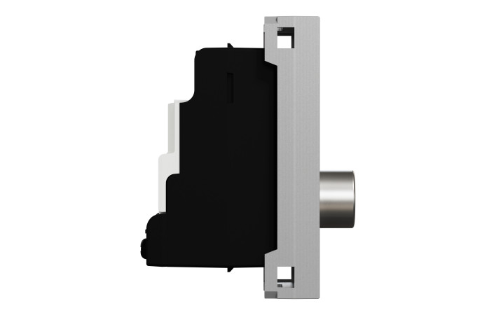 Розетка TV одинарна, 1 модуль алюміній - Зображення shnider_NU346130_IOP-left_WD19.jpg