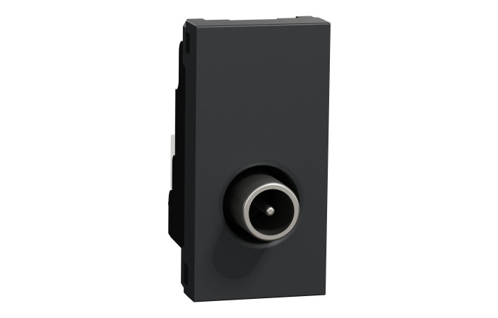 Розетка TV одинарна, 1 модуль антрацит - Зображення shnider_NU346154_IOP-default_WD19.jpg