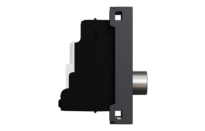 Розетка TV одинарна, 1 модуль антрацит - Зображення shnider_NU346154_IOP-left_WD19.jpg