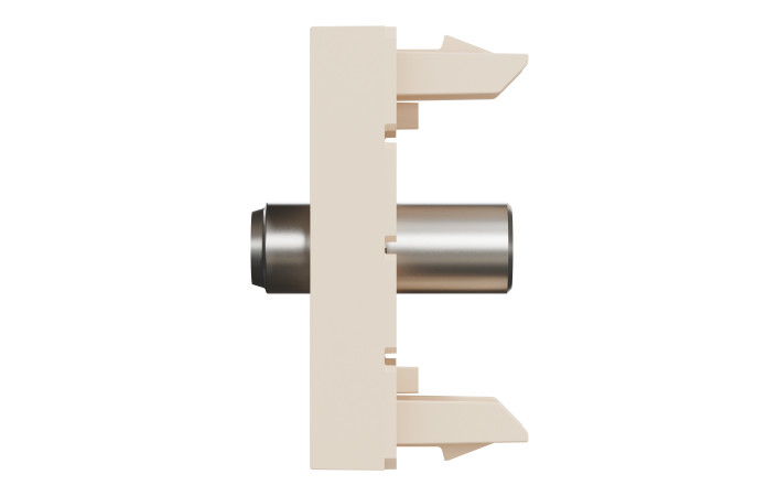 Розетка Coaxial F-type, 1 модуль, бежева Unica New Studio - Зображення shnider_NU346844_IOP-R_CL.jpg