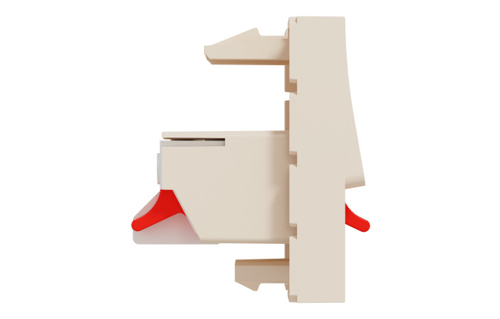 Аудіорозетка, 2 модулі, бежевий Unica New Studio - Зображення shnider_NU348644_IOP-L_CL.jpg