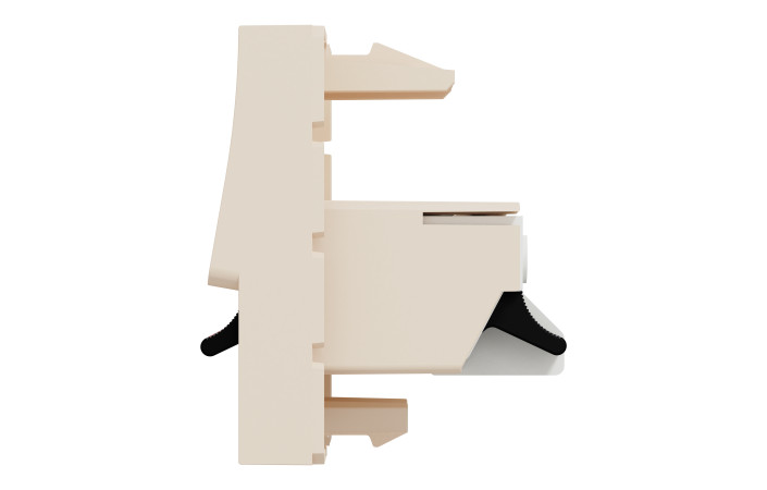 Аудіорозетка, 2 модулі, бежевий Unica New Studio - Зображення shnider_NU348644_IOP-R_CL.jpg