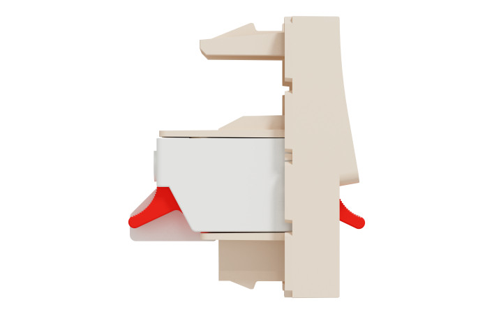 Аудіорозетка, 1 модуль, бежевий Unica New Studio - Зображення shnider_NU348744_IOP-L_CL.jpg