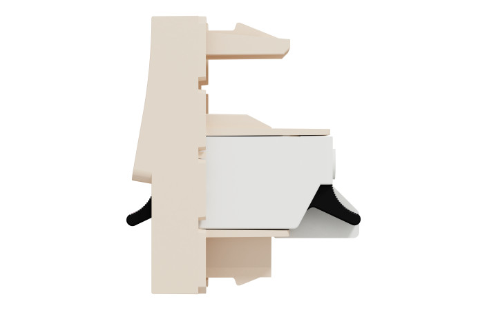 Аудіорозетка, 1 модуль, бежевий Unica New Studio - Зображення shnider_NU348744_IOP-R_CL.jpg