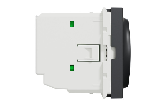 Термостат кімнатний, вбудованний датчик 8А антрацит - Зображення shnider_NU350154_IOP-L_CL.jpg