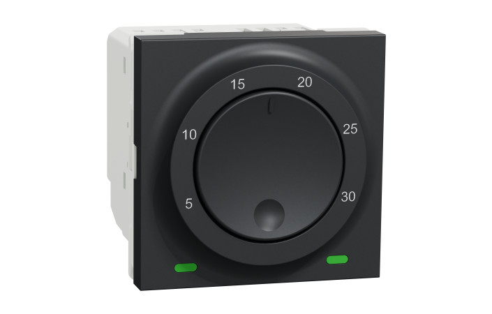 Термостат кімнатний, вбудованний датчик 8А антрацит - Зображення shnider_NU350154_IOP-def_CL.jpg
