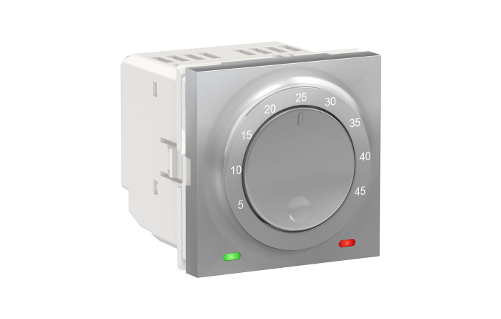 Термостат теплої підлоги  10А алюміній - Зображення shnider_NU350330.jpg