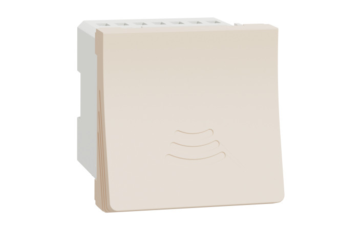 Дзвоник електронний, 2 модулі, бежевий Unica New Studio - Зображення shnider_NU378644_IOP-def_CL.jpg