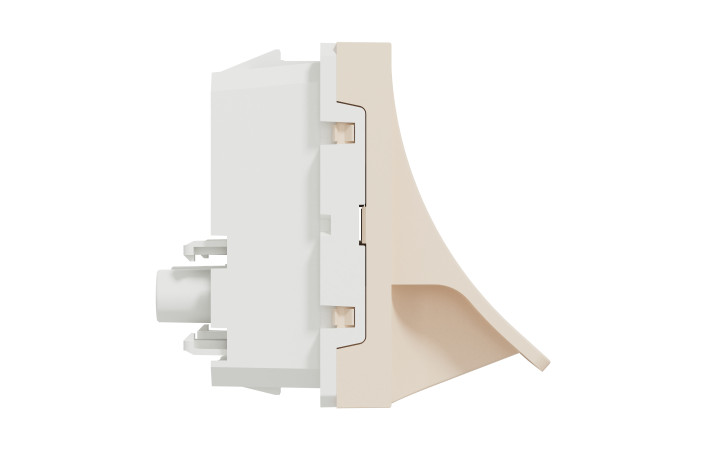 Вивід кабеля, 16А, 2 модулі, бежевий Unica New Studio - Зображення shnider_NU386244_IOP-L_CL.jpg