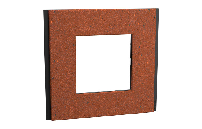 Рамка 1-постова Unica Deco Material, теракотовий - Зображення shnider_NU600271_IOP-Default.jpg