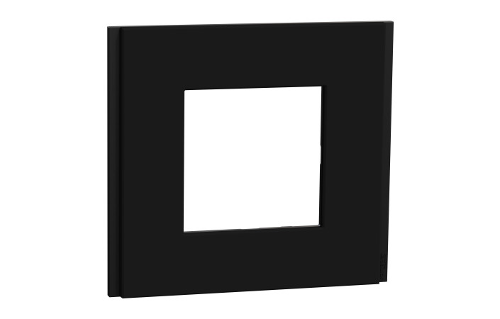 Рамка 1-постова Unica Deco Material, каучук - Зображення shnider_NU600272_IOP-Default.jpg